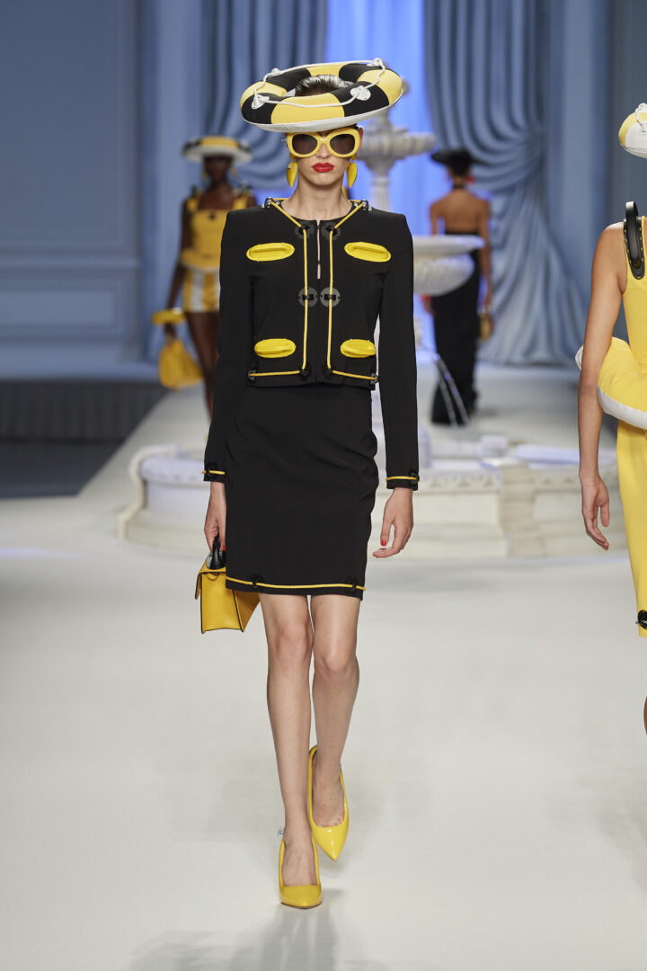 μαύρο ταγιέρ συλλογή Moschino S23 