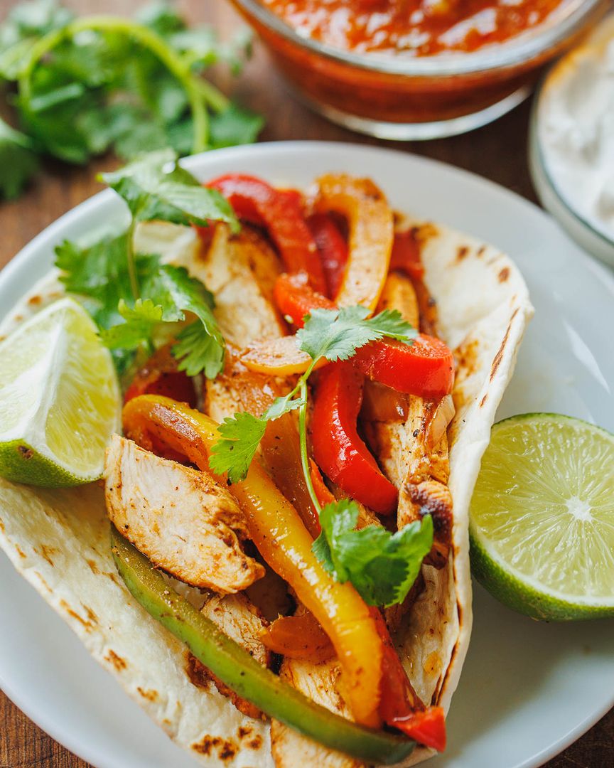 συνταγή για Chicken Fajitas