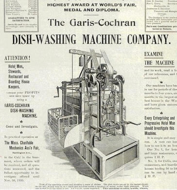 Josephine Cochrane: Η γυναίκα που έβαλε στη ζωή μας το πλυντήριο πιάτων
