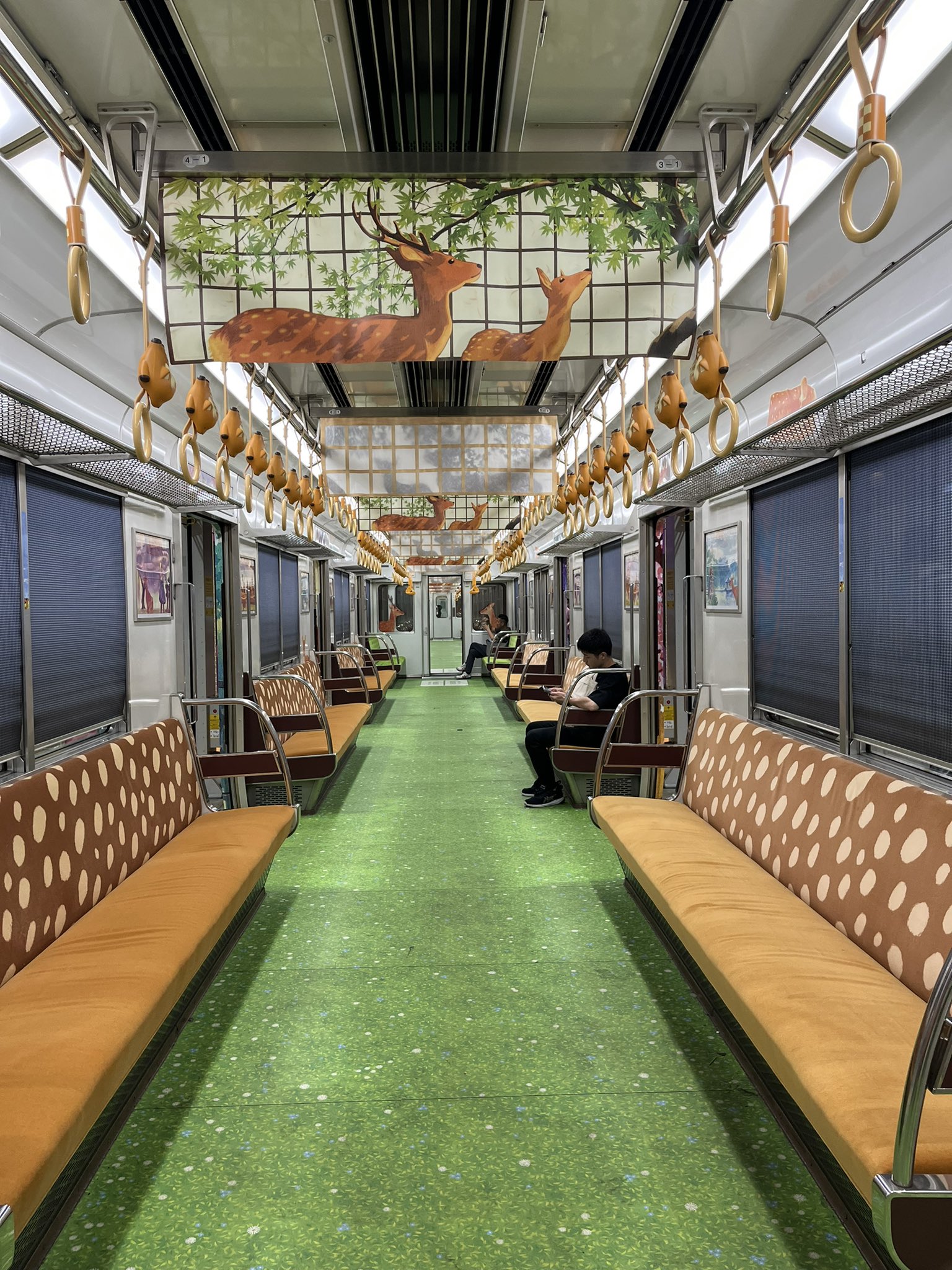 Τρένο με ελάφια στην Ιαπωνία