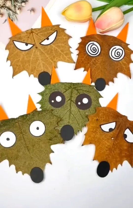 Ένας λύκος από φθινοπωρινά φύλλα! Το πιο εύκολο DIY για ατελείωτο crafting