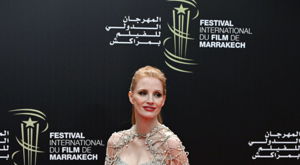 Η Jessica Chastain με απόλυτη χρυσή εμφάνιση στο 20ο Διεθνές Φεστιβάλ Κινηματογράφου του Μαρακές