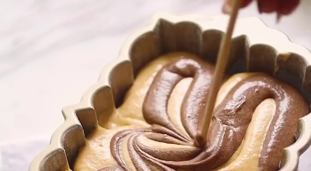 Κέικ κολοκύθας με καραμέλα και σοκολάτα