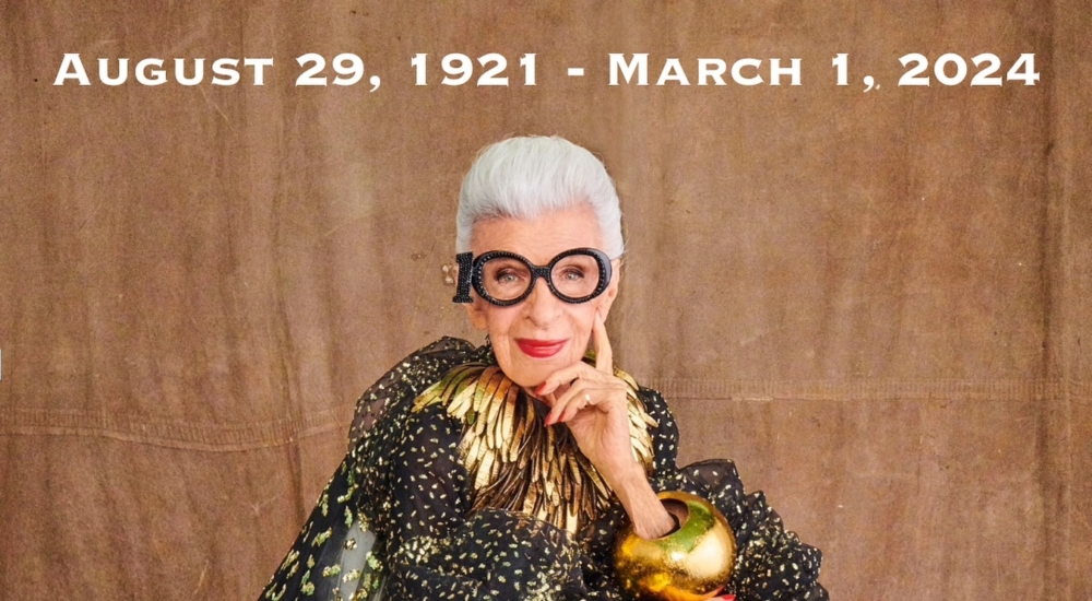 Iris Apfel: Το αιωνόβιο fashion icon έφυγε από τη ζωή σε ηλικία 102 ετών
