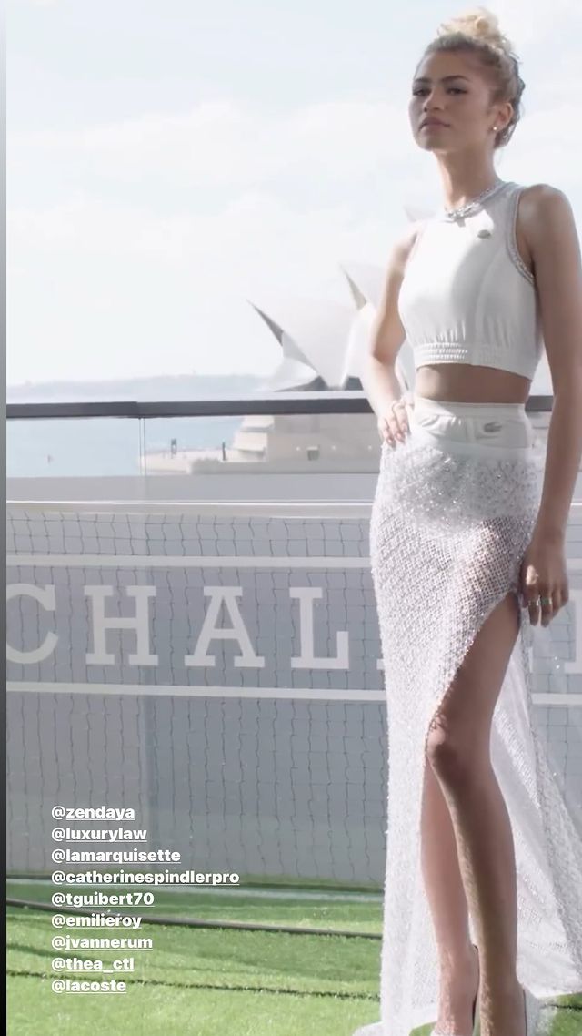 Η Zendaya με total look Lacoste στο promo της νέας της ταινίας «Challengers»