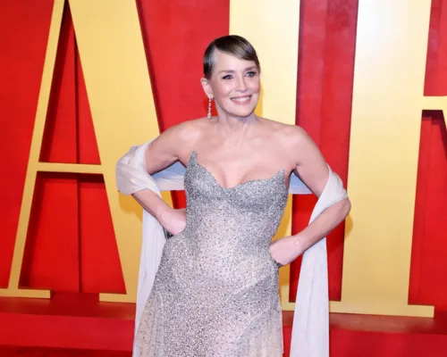 Η Sharon Stone με την απόλυτη τάση της σεζόν σε πρεμιέρα στο Los Angeles