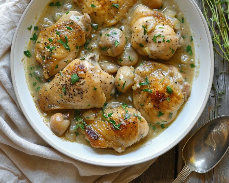 Πεντανόστιμο κοτόπουλο Fricassée που θα γίνει η αγαπημένη σου συνήθεια