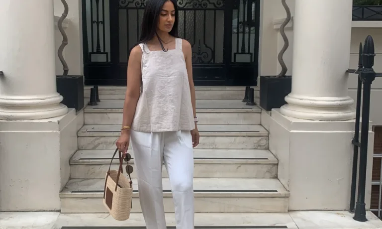 Λευκό λινό παντελόνι: Τα στιλιστικά tips για να το φοράς κομψά