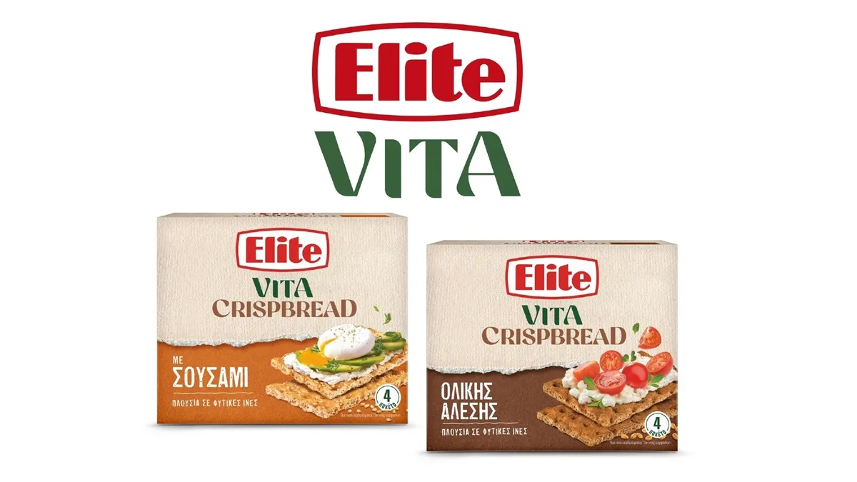 Η Elite παρουσιάζει τη νέα σειρά ELITE VITA CRISPBREAD για τραγανή απόλαυση και ισορροπημένη διατροφή