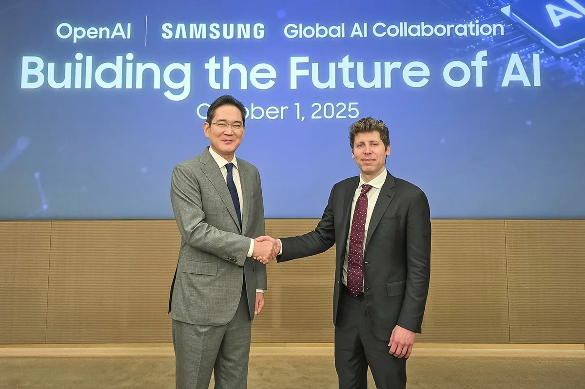 Η Samsung ανακοίνωσε πρόθεση συνεργασίας με την OpenAI για την επιτάχυνση των αναβαθμίσεων στις υποδομές τεχνητής νοημοσύνης παγκοσμίως