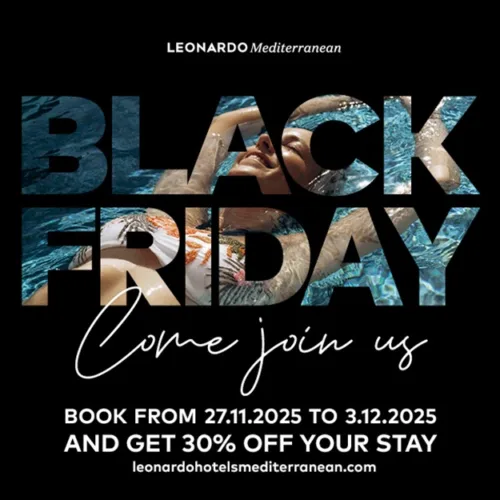 Πενθήμερη Black Friday από τη Leonardo Hotels: 30% έκπτωση στις κρατήσεις για όλο το 2026