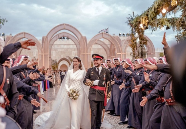 βασιλικό γάμο του πρίγκιπα Χουσεΐν και της Ραζούα Αλ Σάιφ