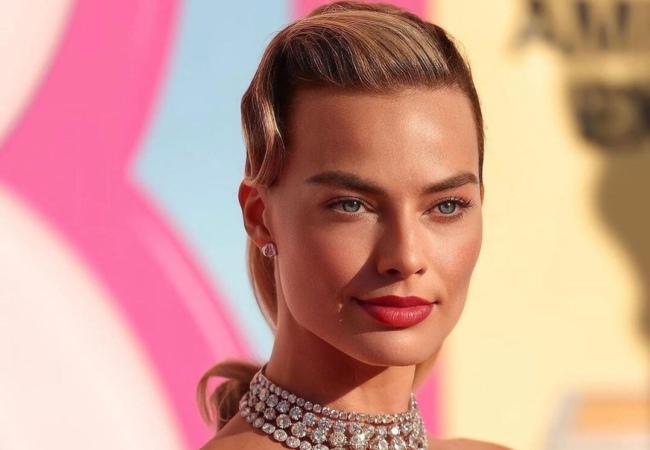 Η Margot Robbie μαγνητίζει τα βλέμματα με ένα Barbie ponytail σε στιλ της δεκαετίας του '60